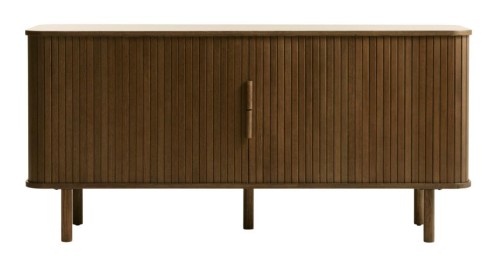 Komoda wysoka FIORD 90 cm Dąb Ciemny – fornir dębowy