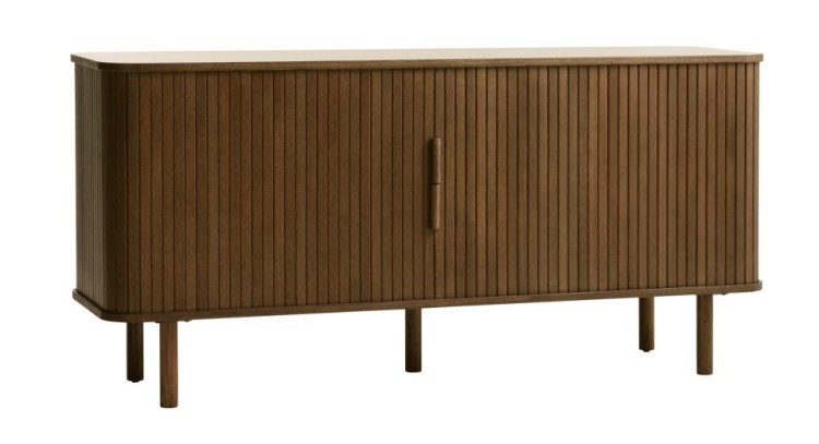 Komoda wysoka FIORD 90 cm Dąb Ciemny – fornir dębowy