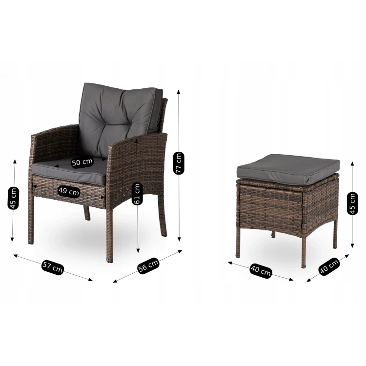 Zestaw Ogrodowy Meksyk 3-osobowa