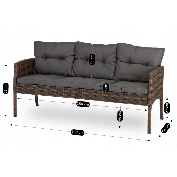 Zestaw Ogrodowy Meksyk 3-osobowa