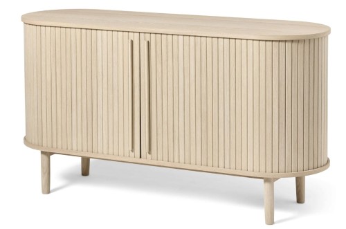 Komoda Canto przesuwne fronty kolor naturalny bielony 140 cm