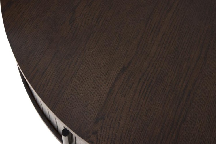 Stolik kawowy okrągły Canto dąb espresso 85 cm