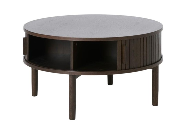 Stolik kawowy okrągły Canto dąb espresso 85 cm