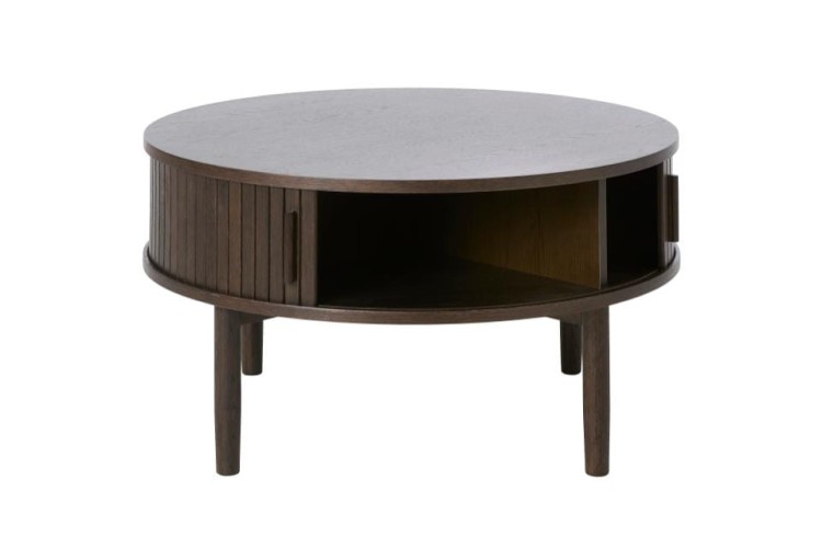 Stolik kawowy okrągły Canto dąb espresso 85 cm