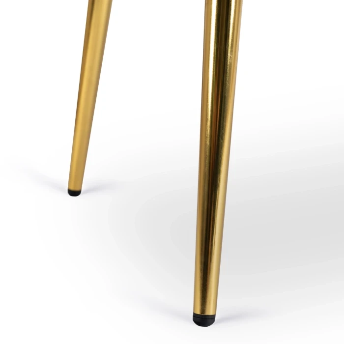 Sofa Milano Creame Tkanina /Złote nogi