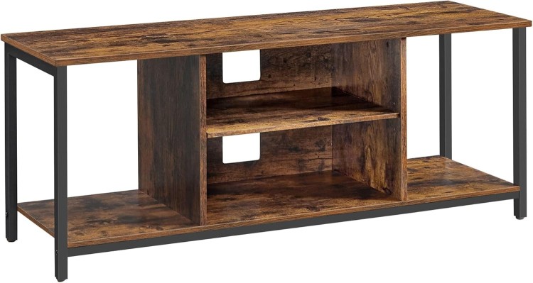 Szafka RTV z otwartymi półkami 120 cm w stylu industrialnym