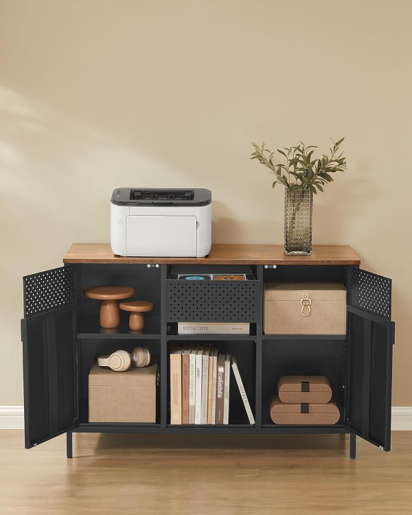 Komoda kredens w industrialnym stylu metalowa