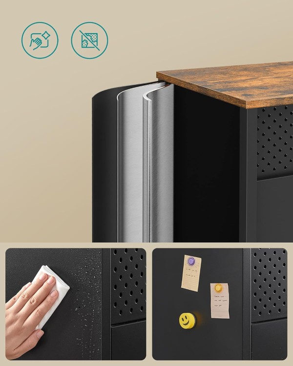 Komoda kredens w industrialnym stylu metalowa