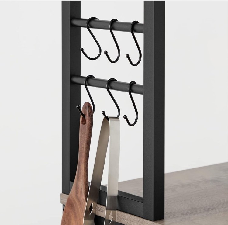 Regał kuchenny z 6 półkami 167 cm kolor Szarobeżowy