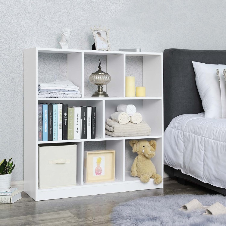 Regał Loft industrialny 8 półek biały