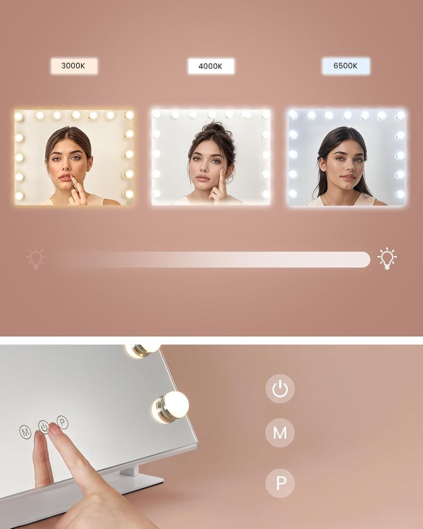 Lustro do makijażu LED