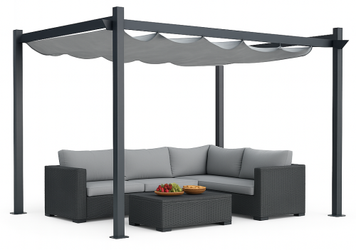 Pergola ogrodowa 3x4 GRAFIT/szary