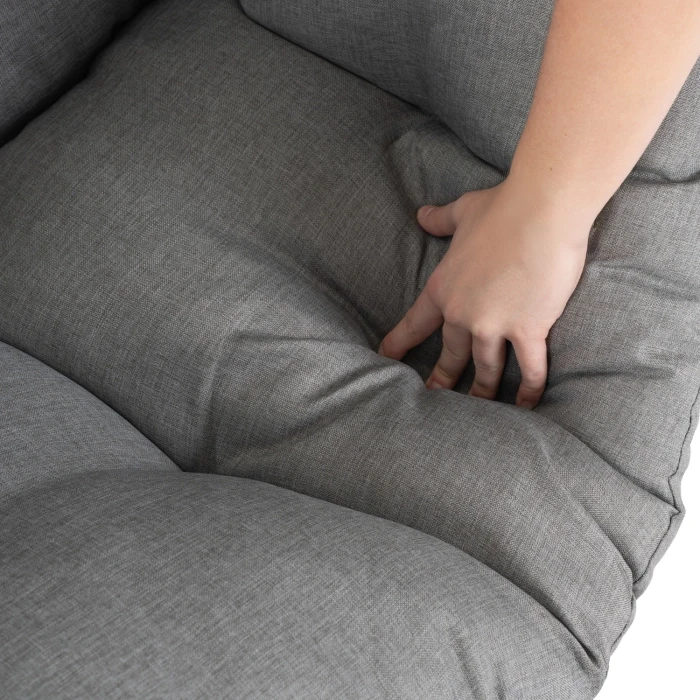 Sofa/ Fotel wypoczynkowy dwuosobowy RIVENTO Szary