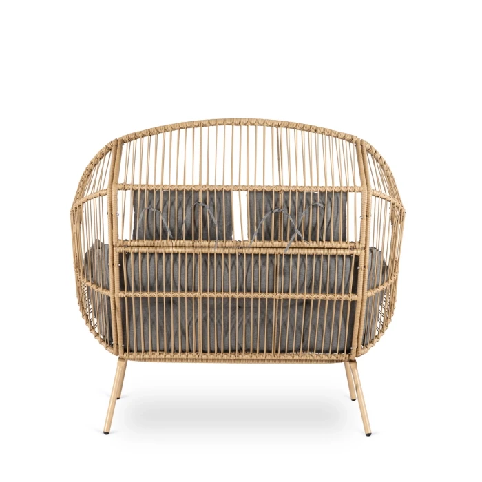 Sofa/ Fotel wypoczynkowy dwuosobowy RIVENTO Szary