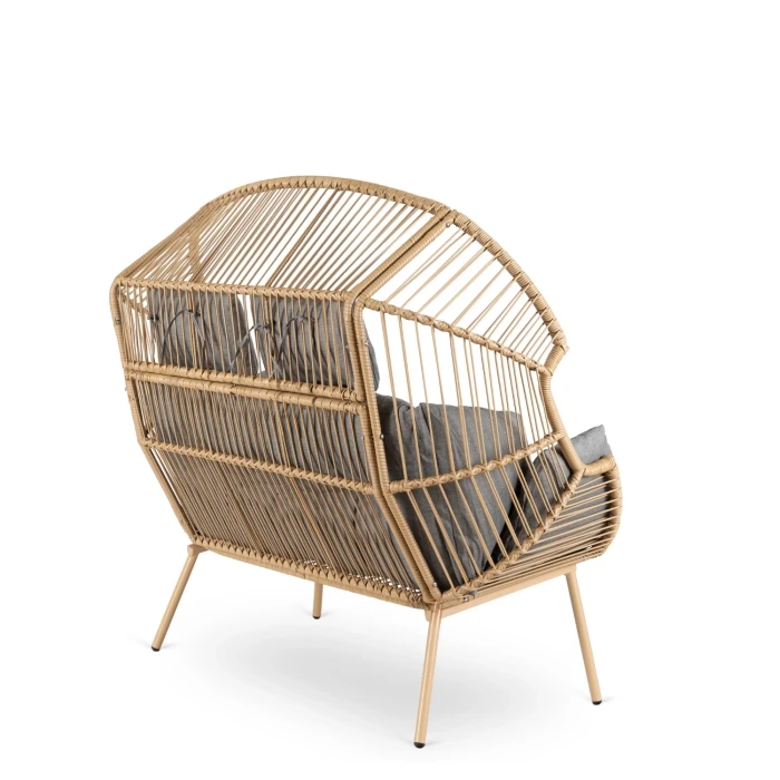 Sofa/ Fotel wypoczynkowy dwuosobowy RIVENTO Szary