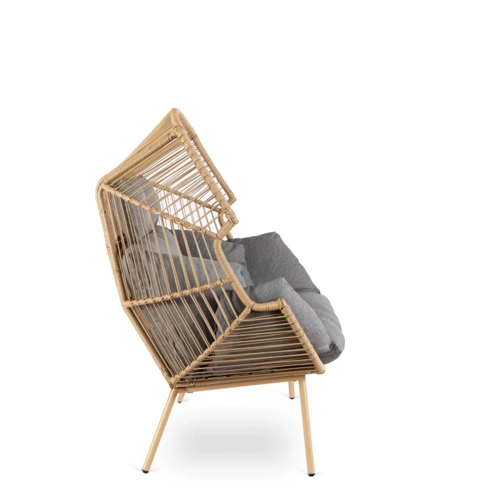 Sofa/ Fotel wypoczynkowy dwuosobowy RIVENTO Szary