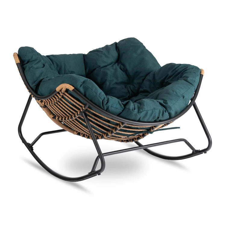 Fotel bujany TIVARO Zielony