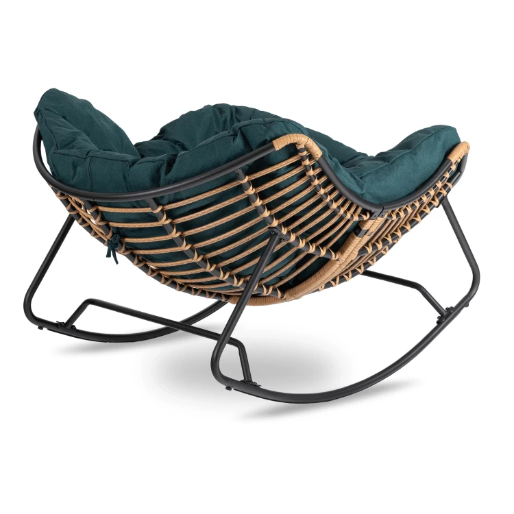 Fotel bujany TIVARO Zielony