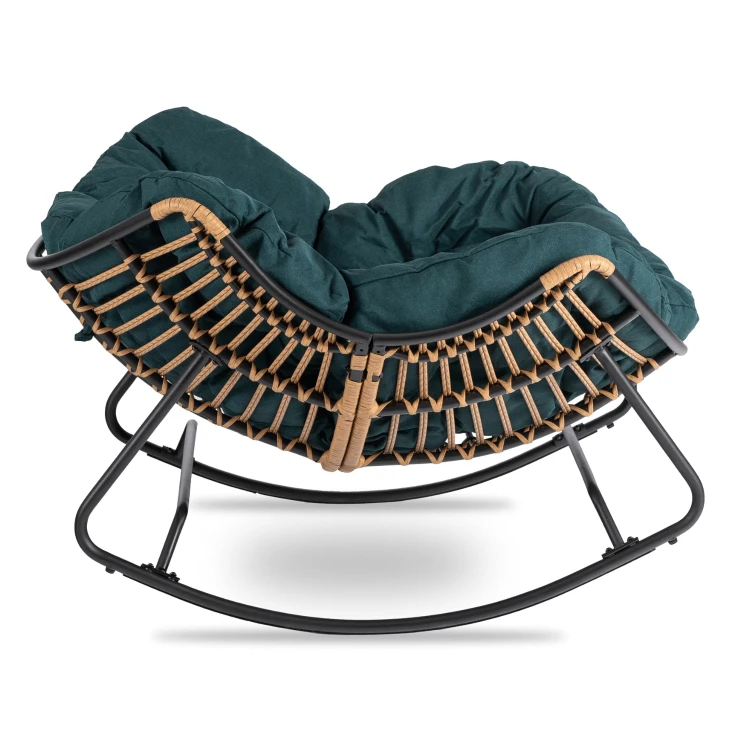 Fotel bujany TIVARO Zielony
