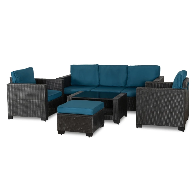 Zestaw Mebli Ogrodowych ORFEUSZ Szary/Granatowy