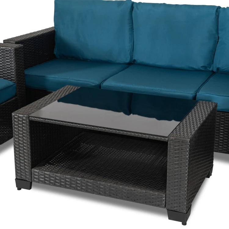 Zestaw Mebli Ogrodowych ORFEUSZ Szary/Granatowy