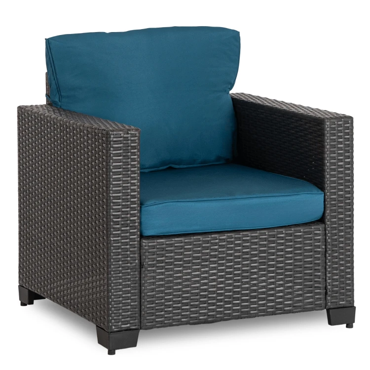 Zestaw Mebli Ogrodowych ORFEUSZ Szary/Granatowy