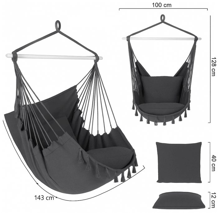 Hamak fotel wiszący ogrodowy brazylijski