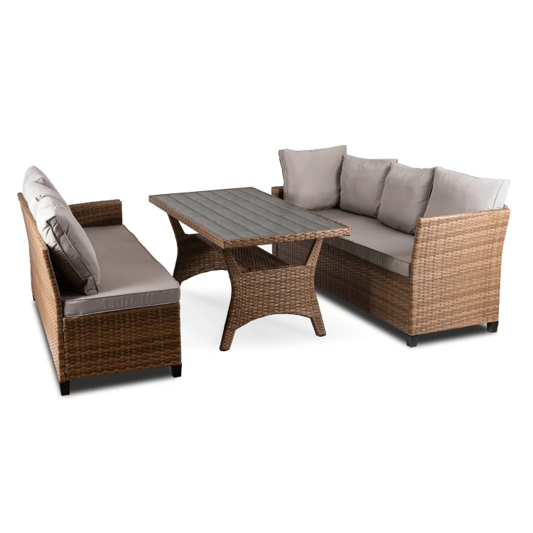 Zestaw Mebli Ogrodowych COLORADO Brąz/Szary