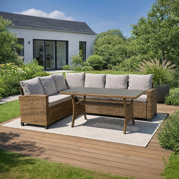 Zestaw Mebli Ogrodowych COLORADO Brąz/Szary