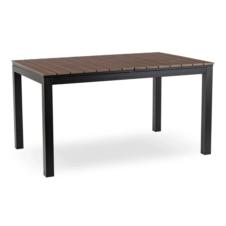 Stół Ogrodowy rozkładany ROLIS 140x180 cm Orzech/Czarny