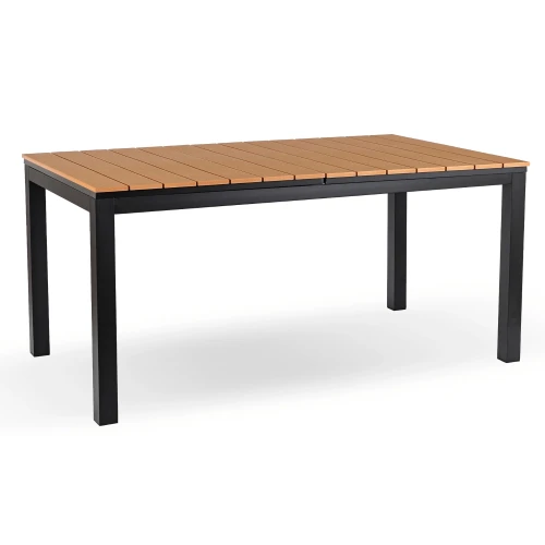 Stół Ogrodowy rozkładany ROLIS 140x180 cm Dąb/Czarny