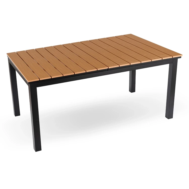 Stół Ogrodowy rozkładany ROLIS 140x180 cm Dąb/Czarny