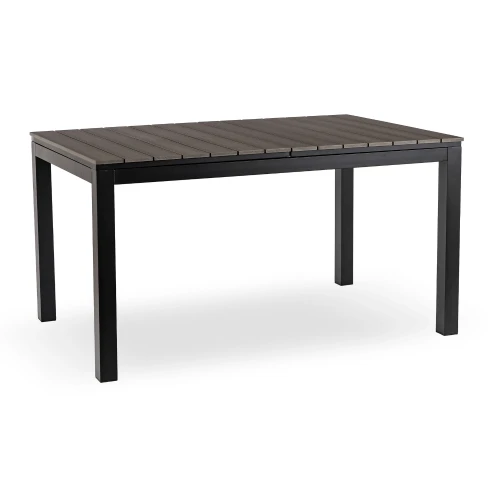 Stół Ogrodowy rozkładany ROLIS 140x180 cm Ciemnoszary Dąb/Czarny