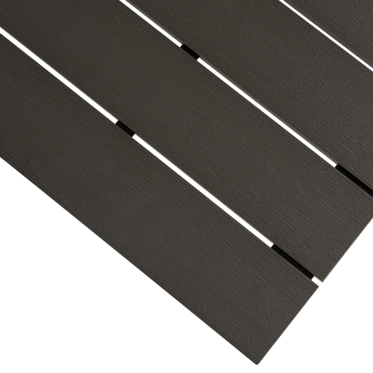 Stół Ogrodowy rozkładany ROLIS 140x180 cm Ciemnoszary Dąb/Czarny