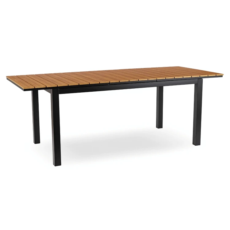 Stół Ogrodowy rozkładany ROLIS 160x210 cm Dąb/Czarny