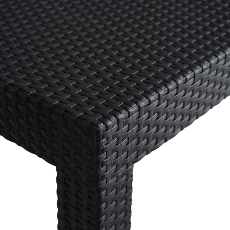 Zestaw Mebli Ogrodowych ZANORA Czarny/Szary