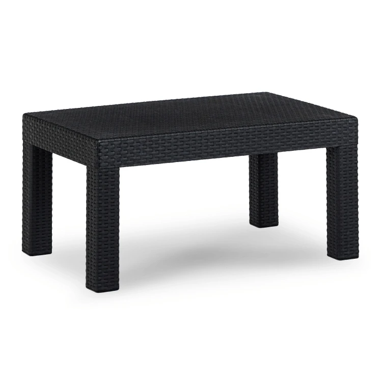 Zestaw Mebli Ogrodowych ZANORA Czarny/Szary