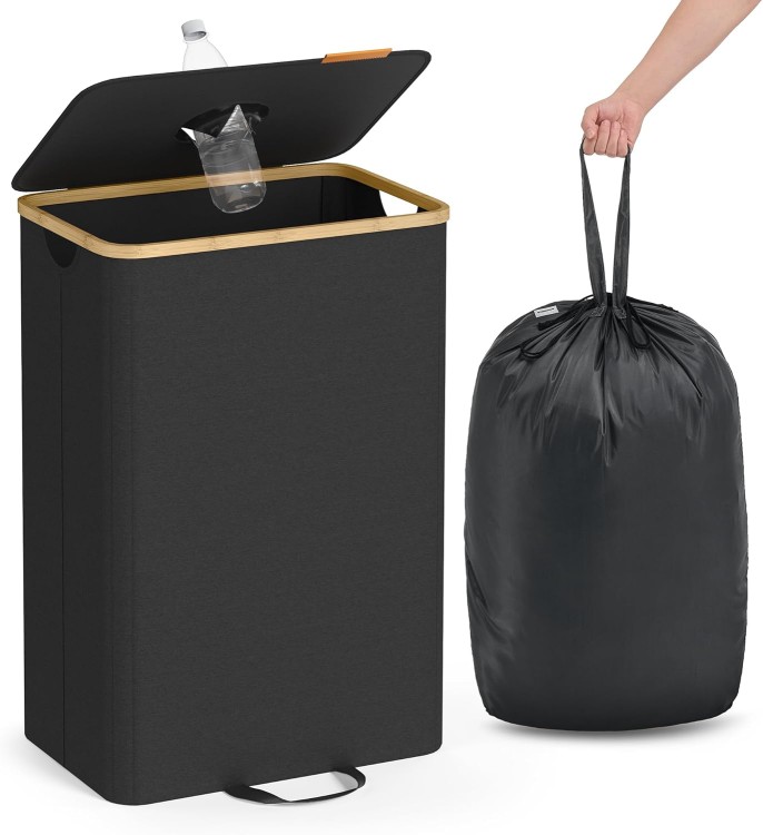 Kosz do recyklingu z otworem + worek wewnętrzny