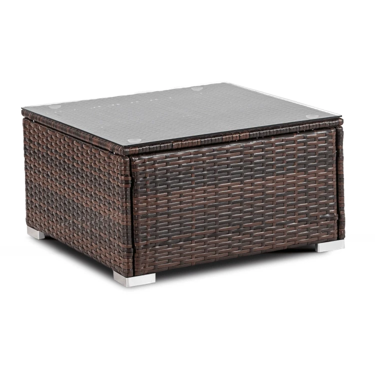 Zestaw Mebli Ogrodowych Malibu Czarny/Brązowy