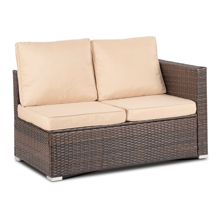 Zestaw Mebli Ogrodowych Malibu Czarny/Brązowy