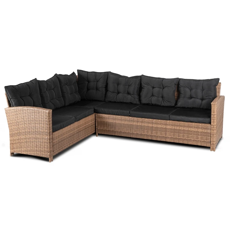 Zestaw ogrodowy Sano Jasnobrązowy/Czarny