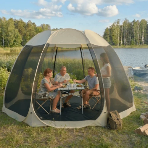 Pawilon ogrodowy Camping Dome namiot altana ogrodowa 354 cm Be