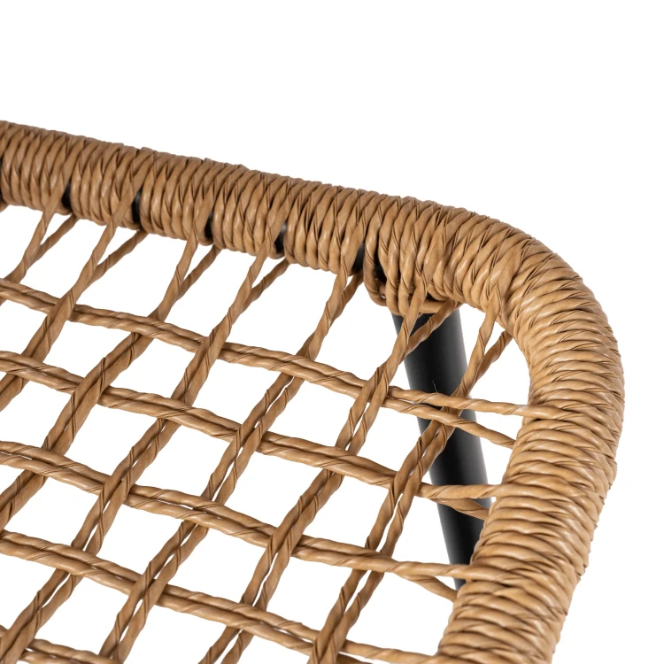 Zestaw Mebli Ogrodowych NERANO brązowy/czarny