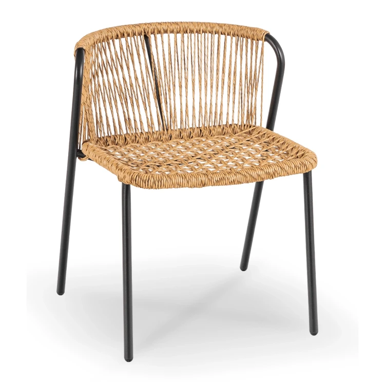 Zestaw Mebli Ogrodowych NERANO brązowy/czarny