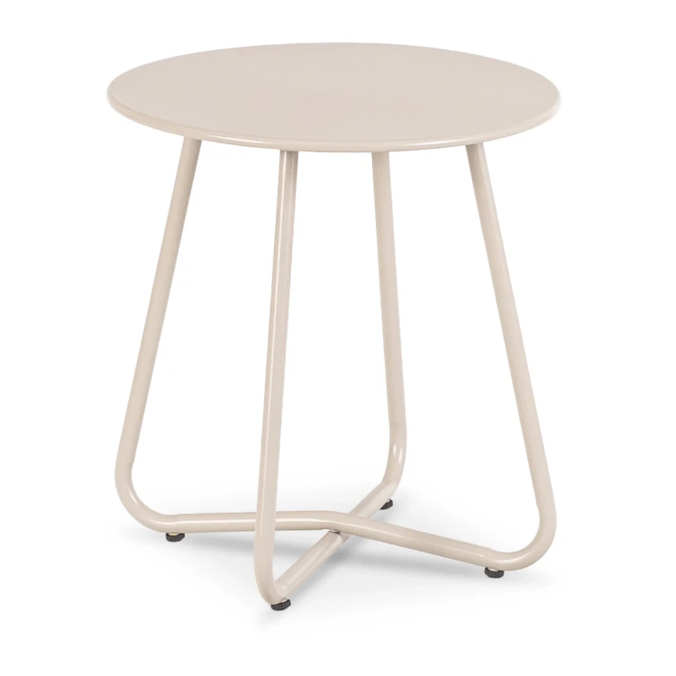 Zestaw Mebli Ogrodowych MALAGA stolik kawowy + dwa fotele beżow