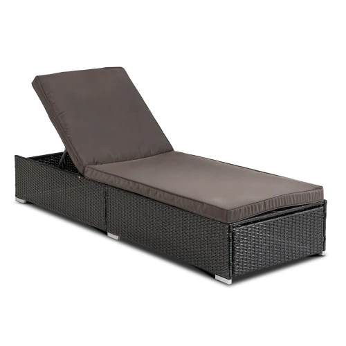 Fotel ogrodowy ARUBA Czarny/Brązowy/ Technorattan (i