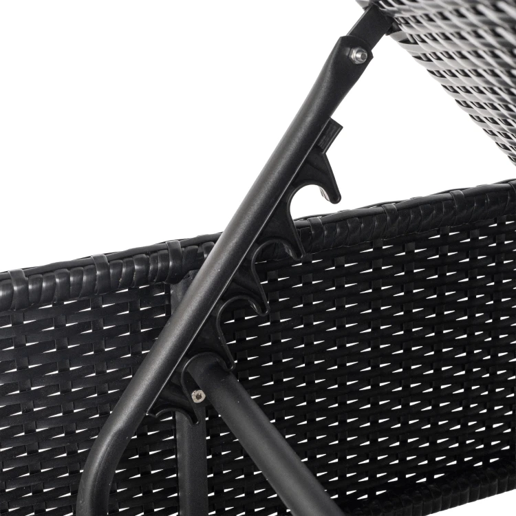 Fotel ogrodowy ARUBA Czarny/Brązowy/ Technorattan (i