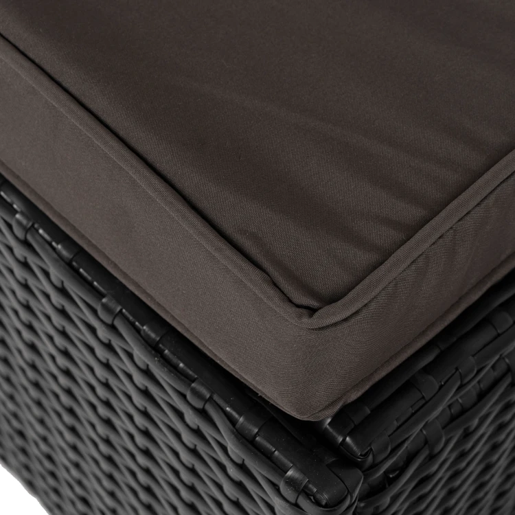 Fotel ogrodowy ARUBA Czarny/Brązowy/ Technorattan (i