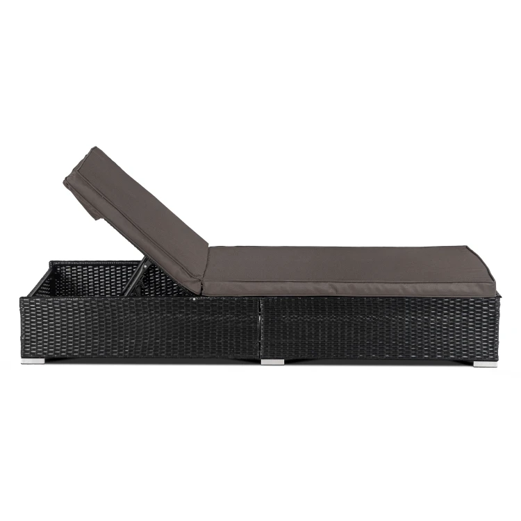 Fotel ogrodowy ARUBA Czarny/Brązowy/ Technorattan (i