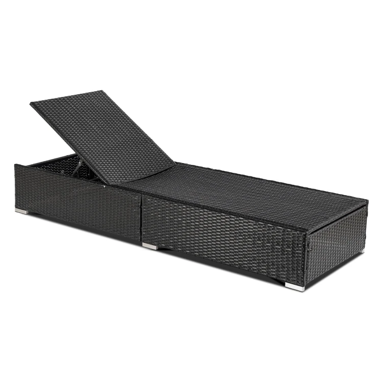 Fotel ogrodowy ARUBA Czarny/Brązowy/ Technorattan (i